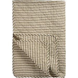 Ib Laursen Filt Quiltet Beige/grön