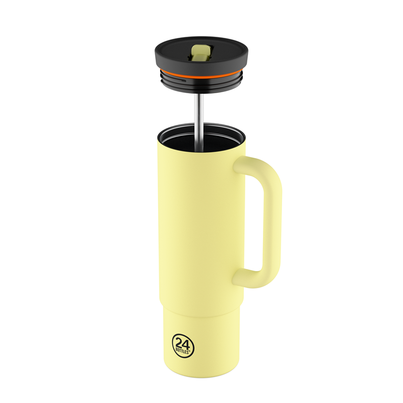 24Bottles Termokop Straw Cup Gul 2