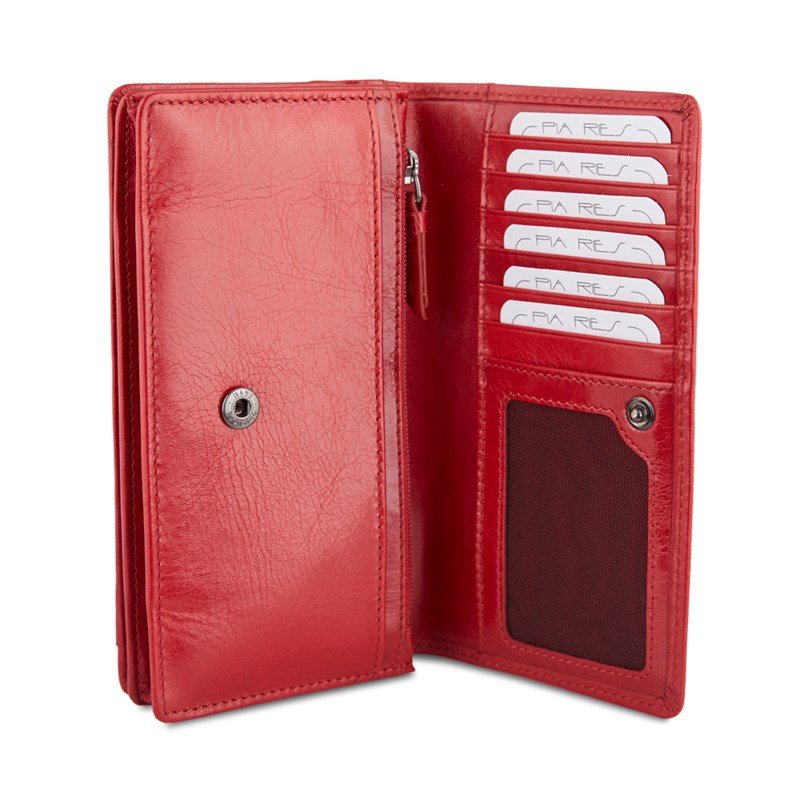 Pia Ries Damepung Crunch Zip Rød 4