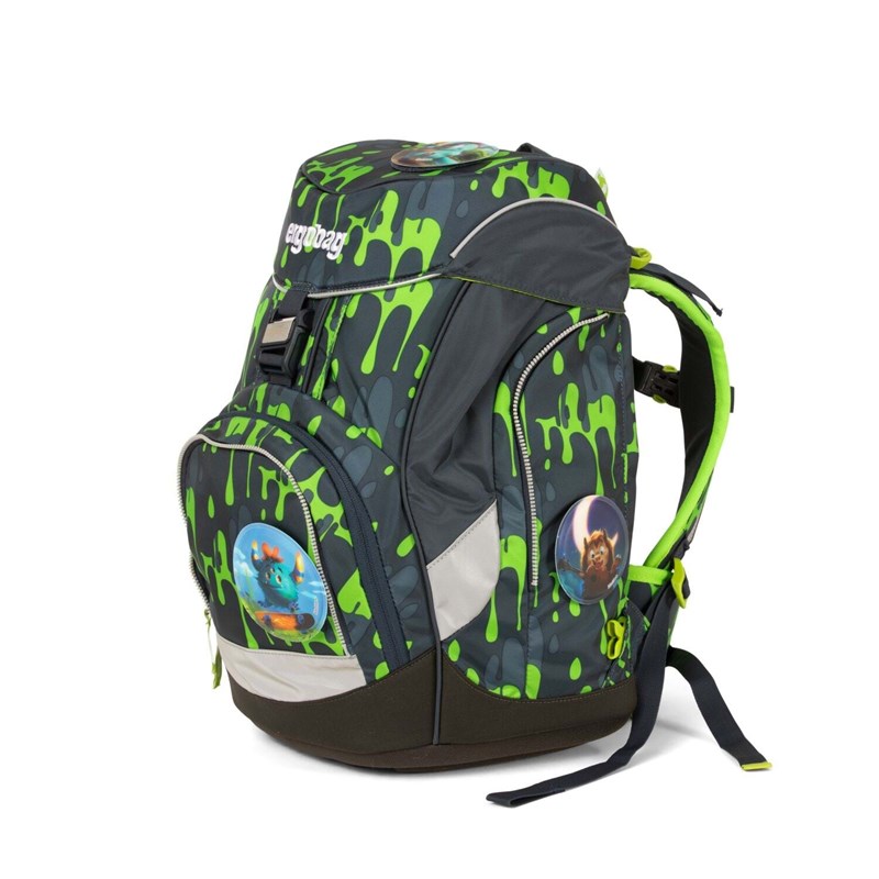 Ergobag Skoletaskesæt Pack Grå/grøn 6