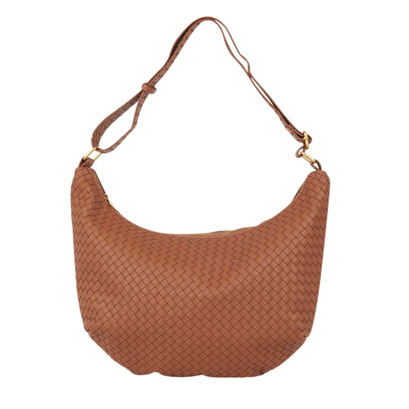 Conmé Skuldertaske Gustava Braid  Cognac 1