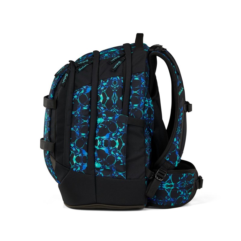 Satch Skolväska Pack Caleido Blue Svart/Turkos 6