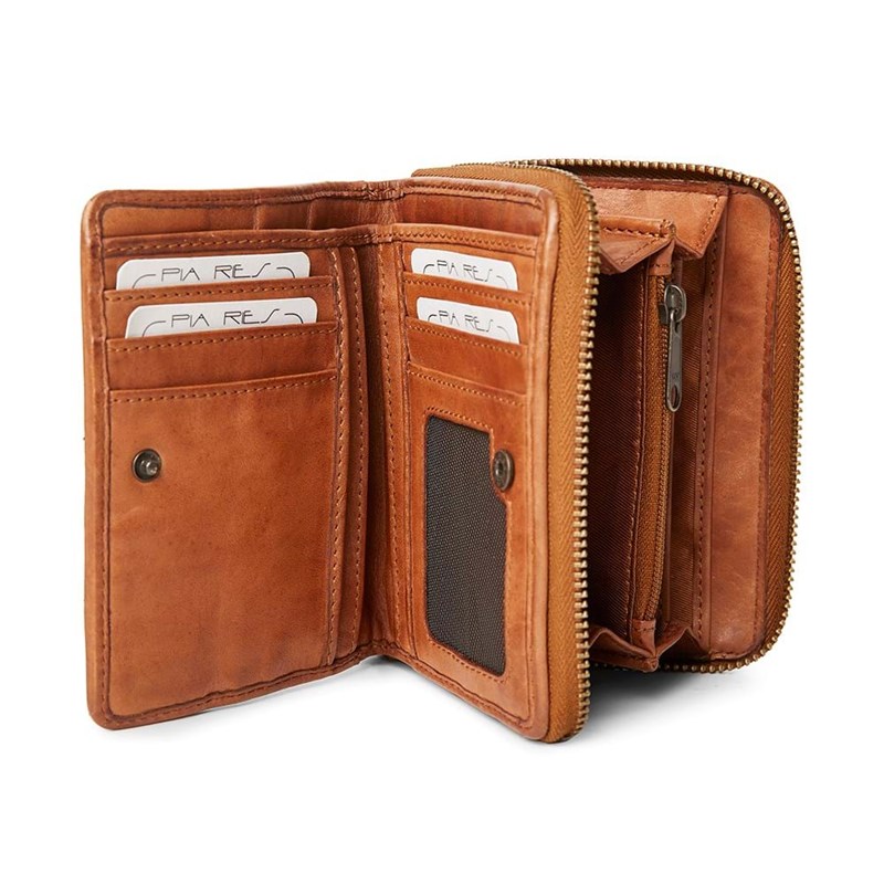 Pia Ries Plånbok Aska Konjak 5