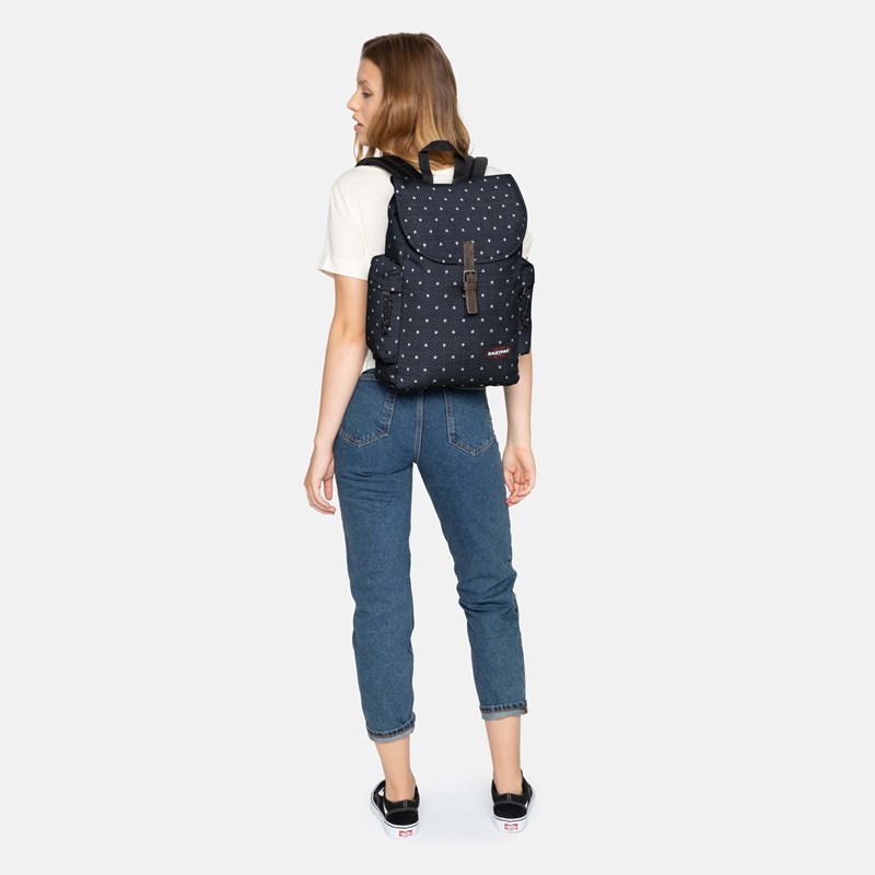 Eastpak Rygsæk Austin Blå m/hvide prikker 4