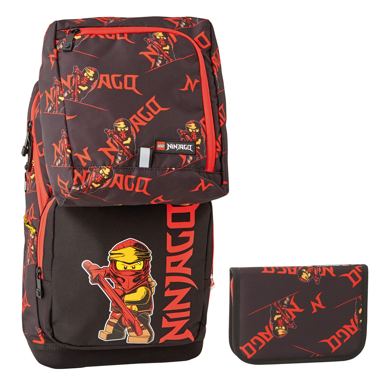LEGO Bags Skoletaskesæt Optimo S Ninjago Rød/sort 1