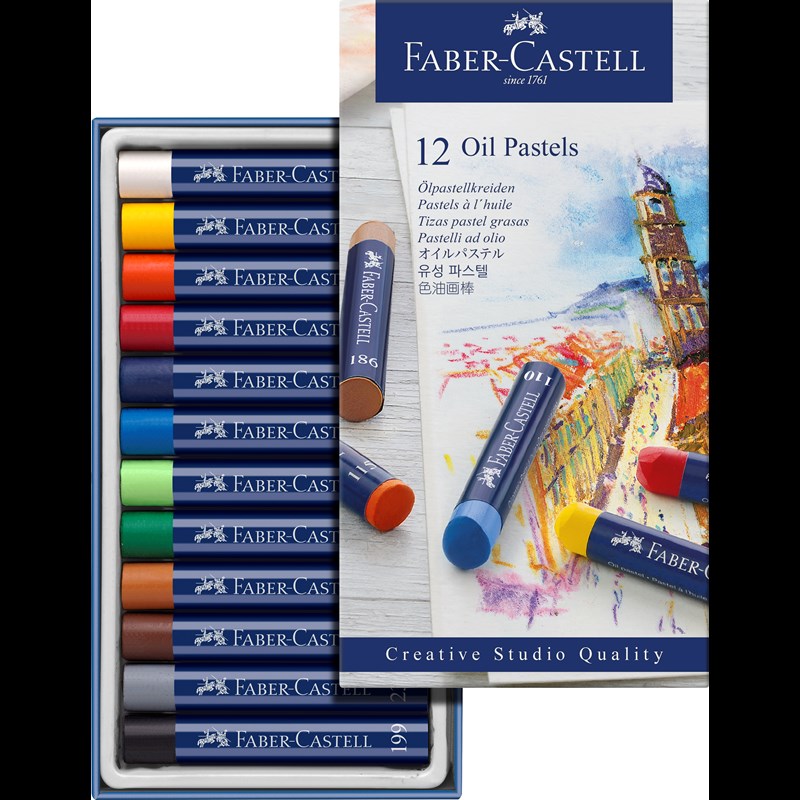 Faber-Castell Oljepastellkritor 12 st. Multi 2