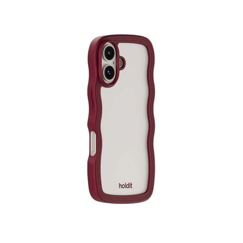 Holdit Mobilcover Wavy Bordeaux Iphone 16 3