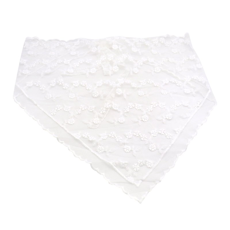 Conmé Blondetørklæde Hvid 4