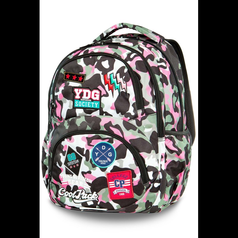 Coolpack Skoletaske Dart Pink mønstret 1