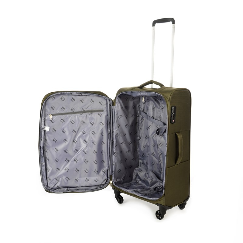 Aries Travel Kuffert Biarritz Oliven Grøn 65 Cm 3