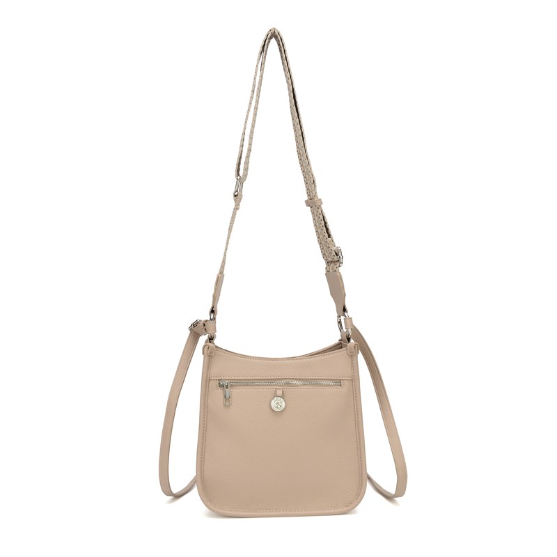 Adax Skuldertaske Gunn Hello I'mV Beige 2