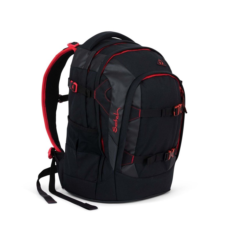Satch Skoletaske Pack Sort/Rød 2