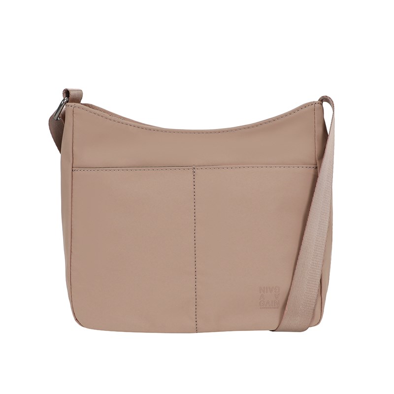 Again Crossbody Orange  Taupe 1