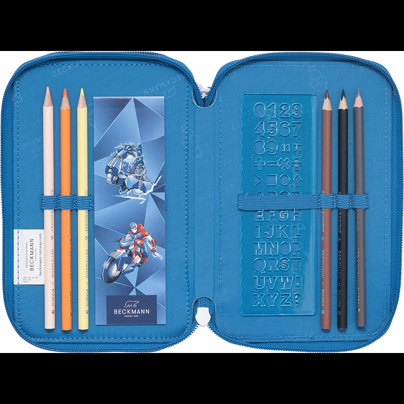 Beckmann Penalhus Blue Lightning 3-lags Blå/rød 3