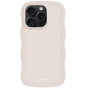 Holdit Mobilcover Wavy iPhone 14 Pro Beige