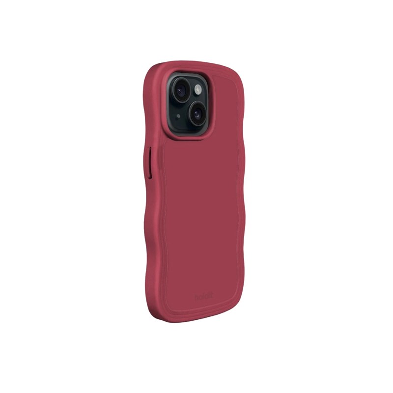 Holdit Mobilfodral Wavy Röd iPhone 13/14/15 2