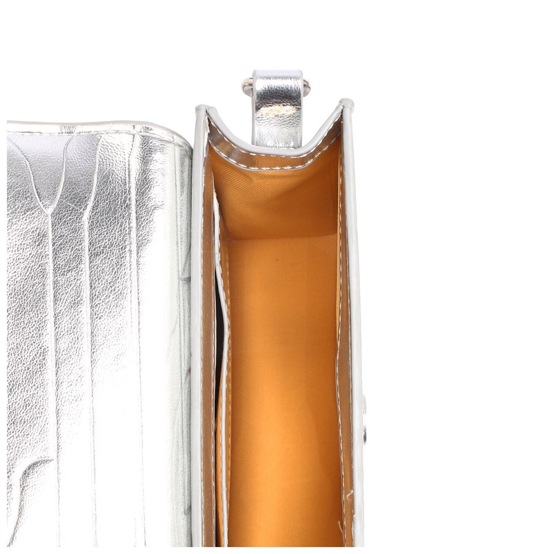 HVISK Crossbody Cayman Glänsande Silver 3