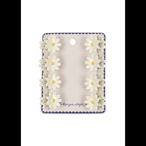 Konges Sløjd Hårklemmer 8-pak Daisy Mini Hvid