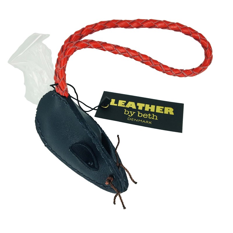 Leather by Beth Poseholder Poo Mouse Blå/rød 2