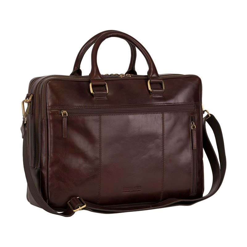 Leonhard Heyden Computertaske Cambridge Brun/rød 15" 3