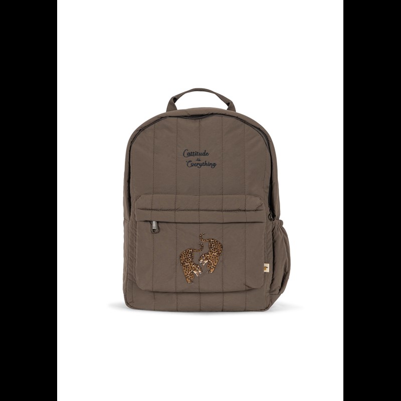 Konges Sløjd Quiltad Ryggsäck Juno Walnut Brun 1