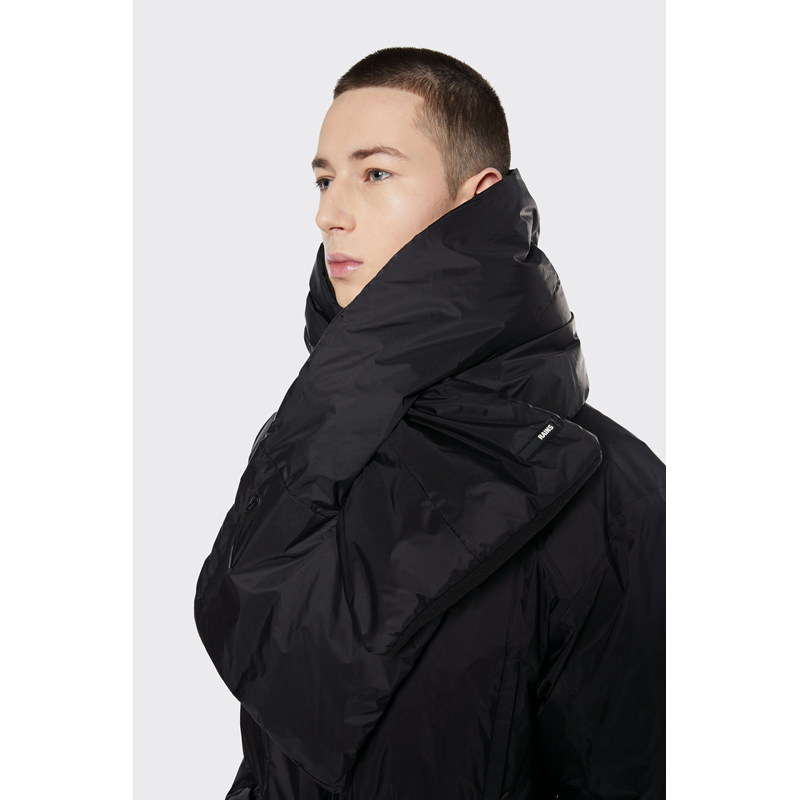 RAINS Tørklæde Padded Nylon Scarf Sort 4