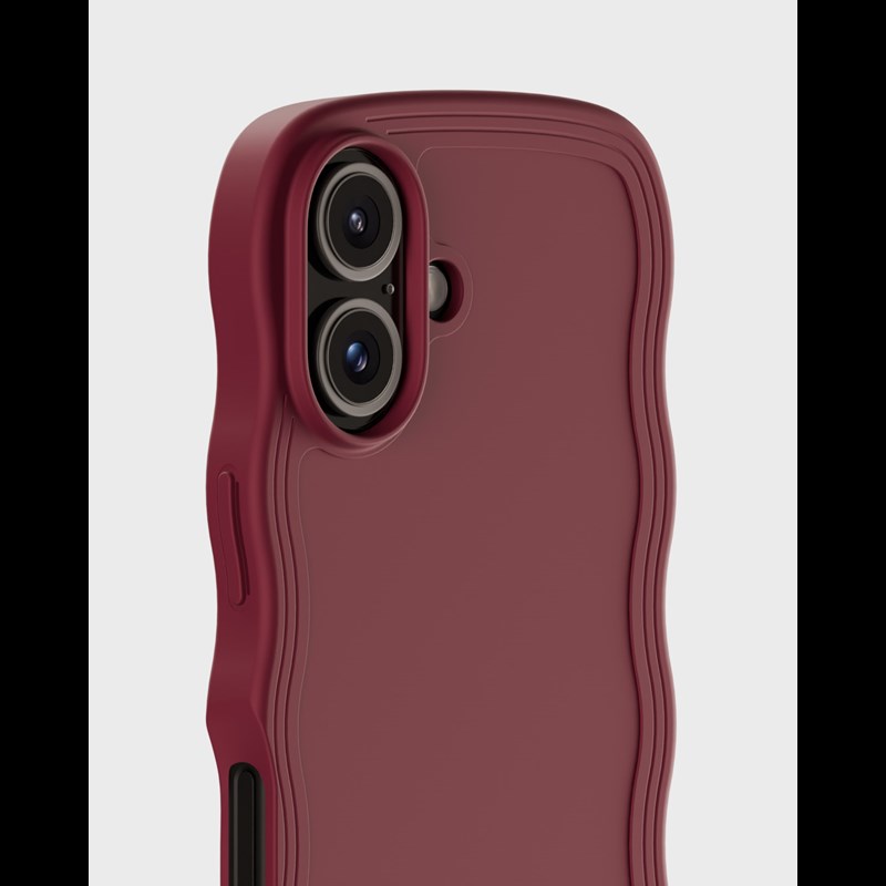 Holdit Mobilcover Wavy Bordeaux Iphone 16 3