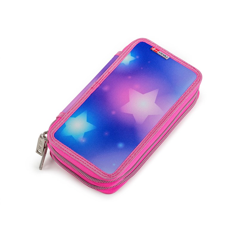 JEVA Pennfodral Two Zip Supernova Mönster 1