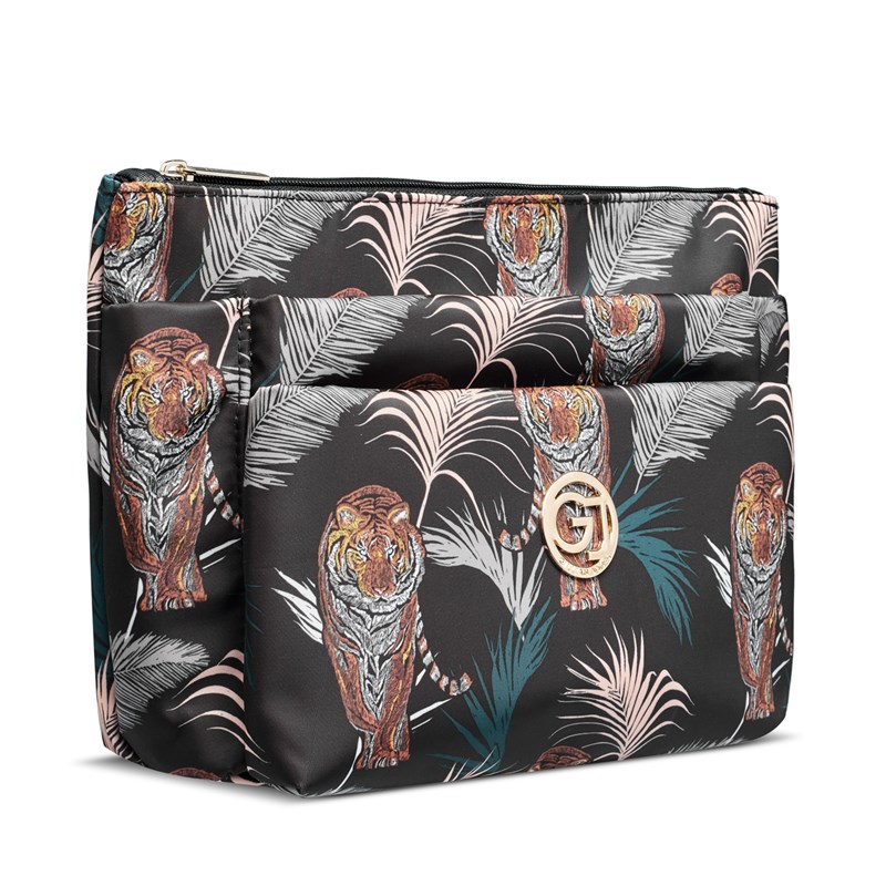 Gillian Jones Toilettaske Sort m/mønster 1