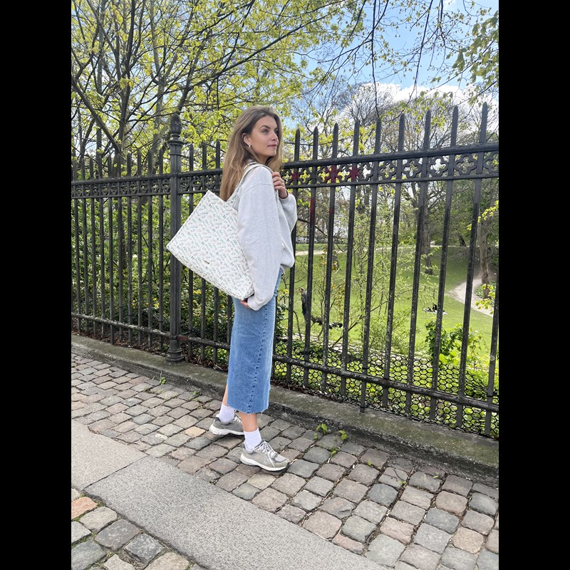 Conmé Shopper eucalyptus Grøn mønster 2