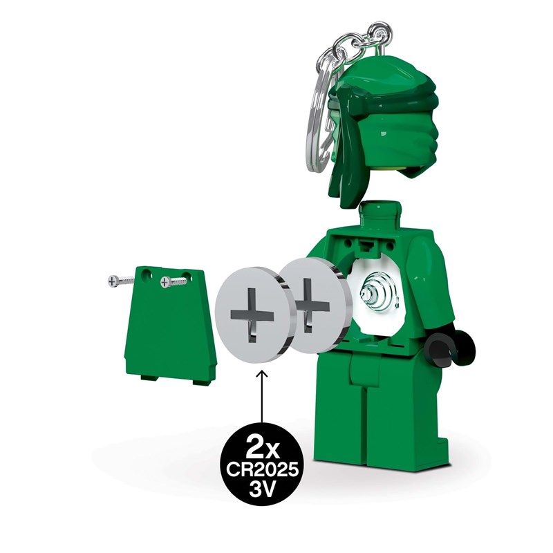 LEGO Bags Nyckelring med LED Legacy L Grön 2