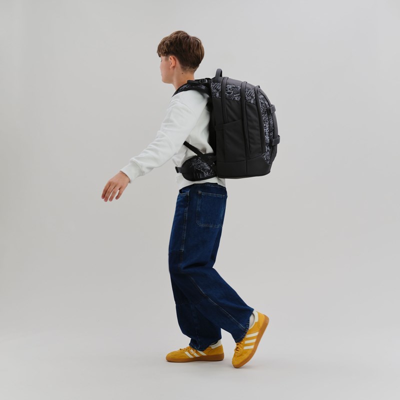 Satch Skoletaske Pack Street Ink Grå 2