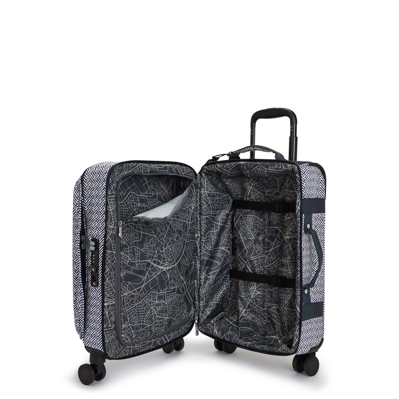 Kipling Kuffert Spontaneous Blå/hvid 53 Cm 3