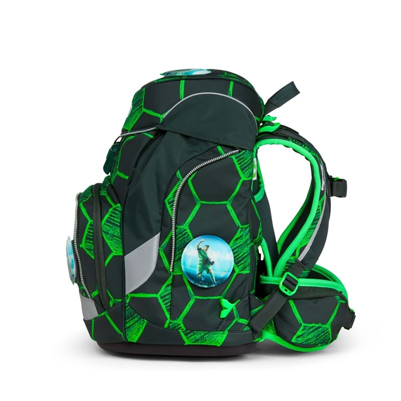 Ergobag Skoletaskesæt Pack KickBear Sort/Grøn 5