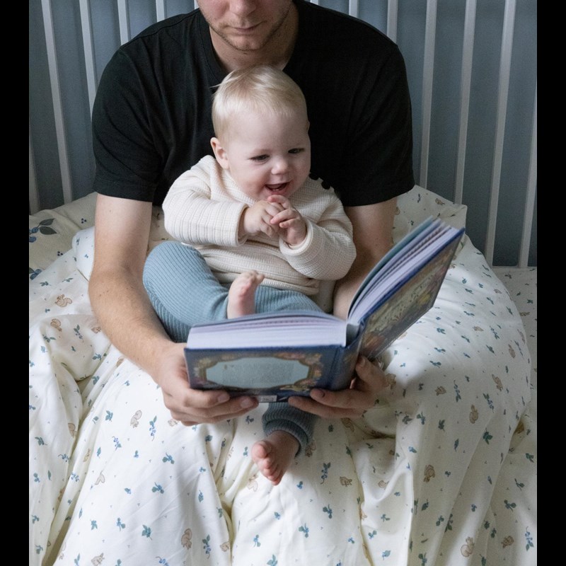 Cam Cam Copenhagen Sängkläder Baby Blueberries Beige/blå 70x100 8