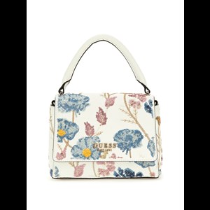Guess Handväska Zaria Vit blomning