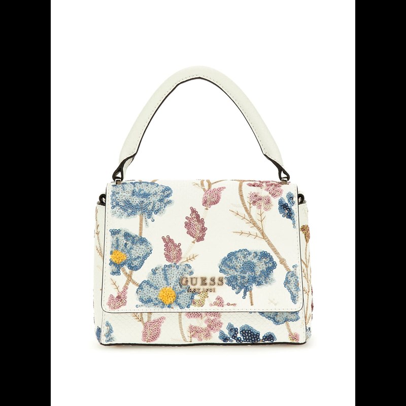 Guess Håndtaske Zaria Hvid blomst 1