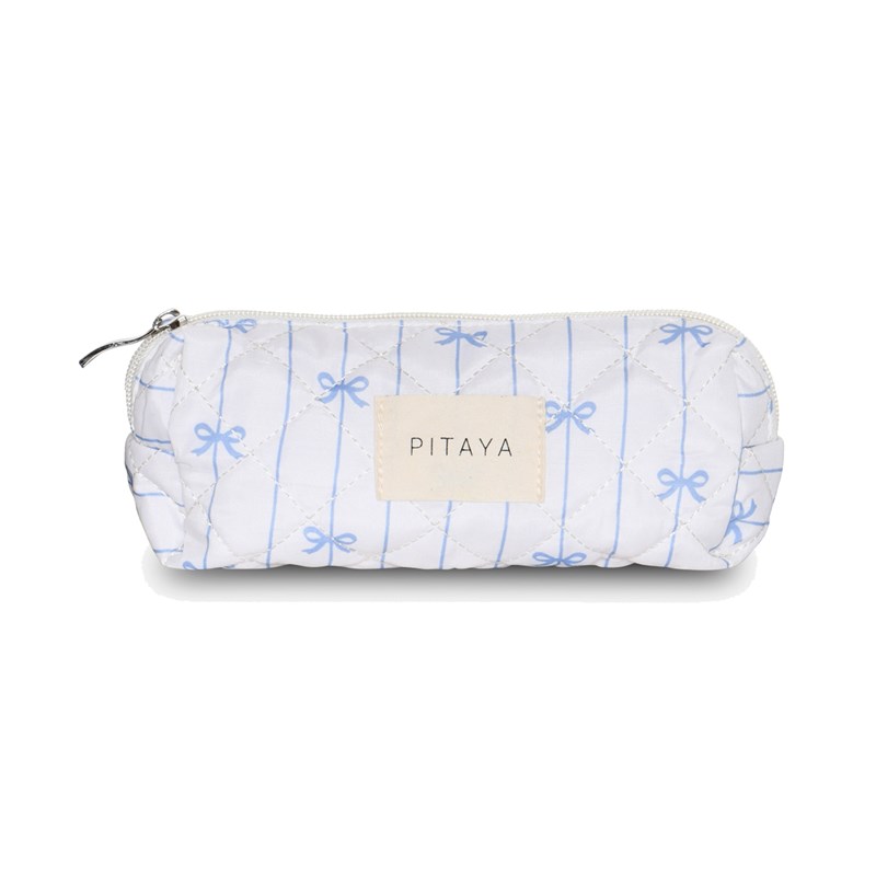 PITAYA Kosmetikapåse S Blue Bow Blå/Vit