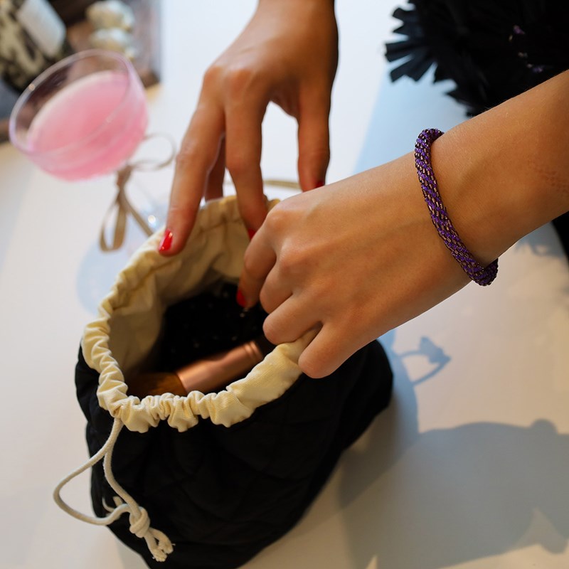 By Stær Armband Nepal Nr. 1081 Lila 2
