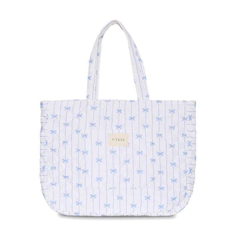 PITAYA Tote Bag Quilted  Blå