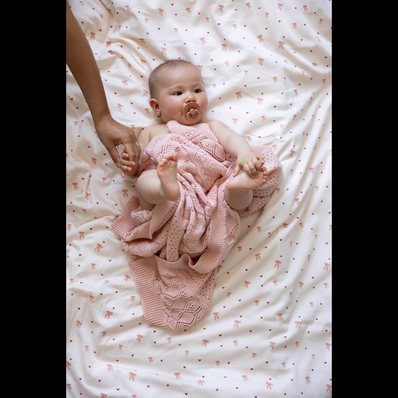 Cam Cam Copenhagen Babytæppe Pointelle Lyserød 2