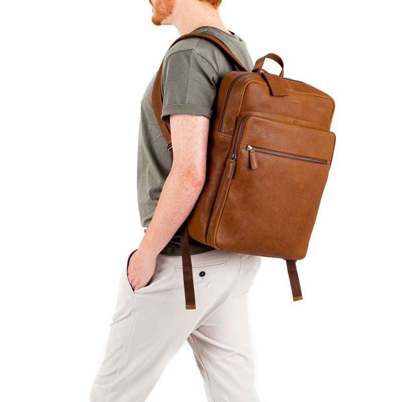 Burkely Rygsæk Antique Avery Zip Cognac 15" 5