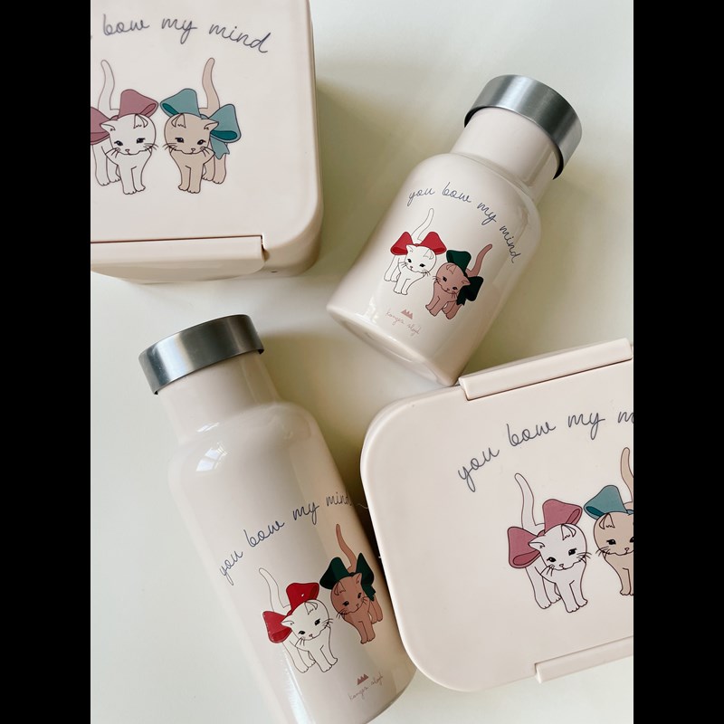 Konges Sløjd Madkasse Bow Kitty Sand/brun 2