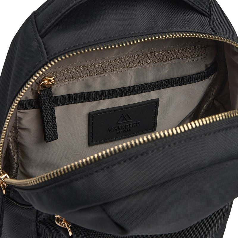 MARKBERG Sling Bag Trek Sort/Guld 5