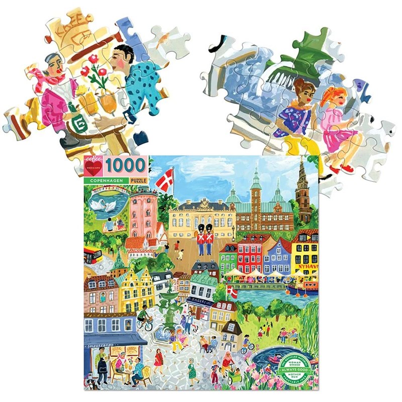 eeBoo Puslespil København 1000 Mønstret 2