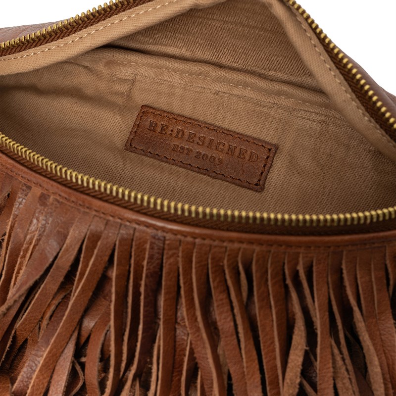 RE:DESIGNED Bæltetaske Fringe Bumbag Brun 6