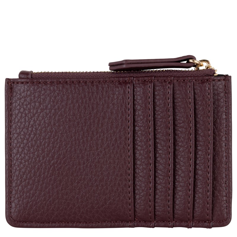 Valentino Bags Korthållare Post Re  Bordeaux m/svart 3