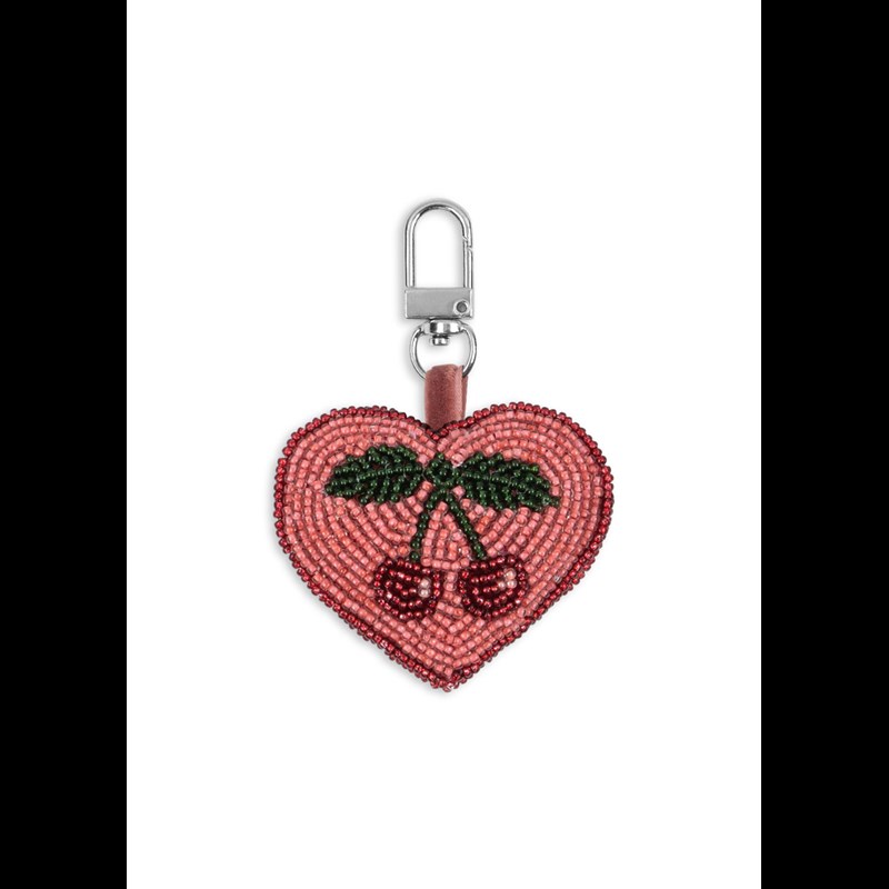 Konges Sløjd Nøglering med Perler Rød 3