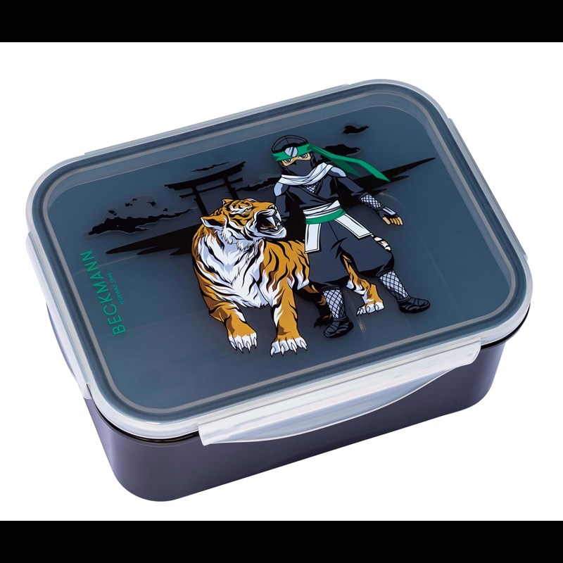 Beckmann Madkasse Ninja Tiger Sort m/mønster 1