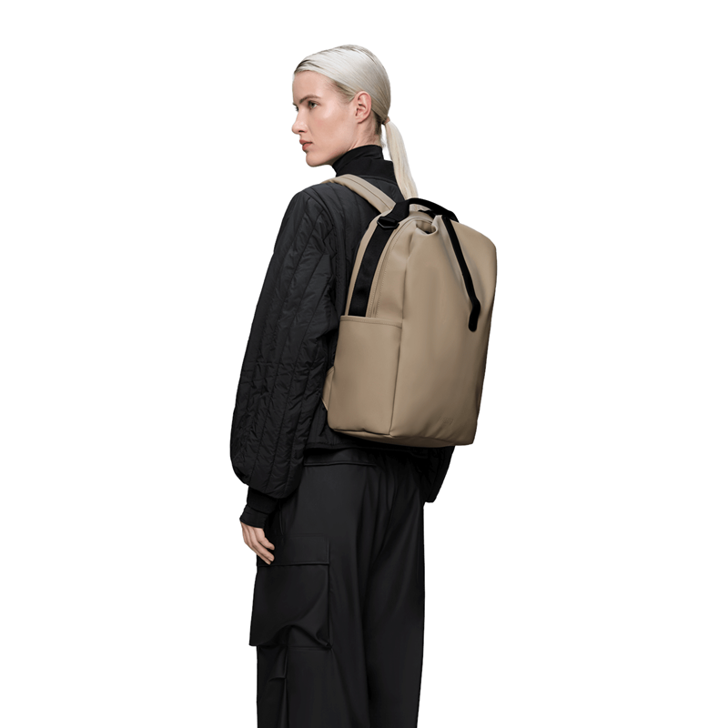 RAINS Rygsæk Clip Front W3 Beige 16" 2